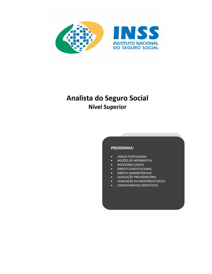 Apostila Concurso INSS 2025 - Analista de Seguro Social (Superior)