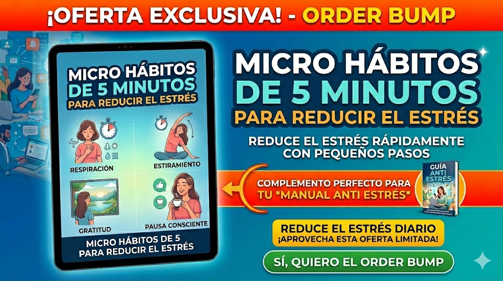 MICRO HÁBITOS DE 5 MINUTOS PARA REDUCIR EL ESTRÉS | Hotmart