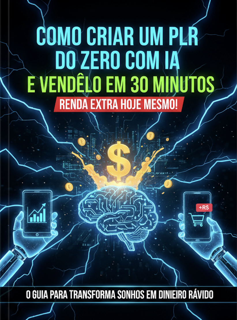 Como Criar um PLR do Zero com IA e Vendê-lo em 30 Minutos: O Guia para Gerar Renda Extra Hoje Mesmo