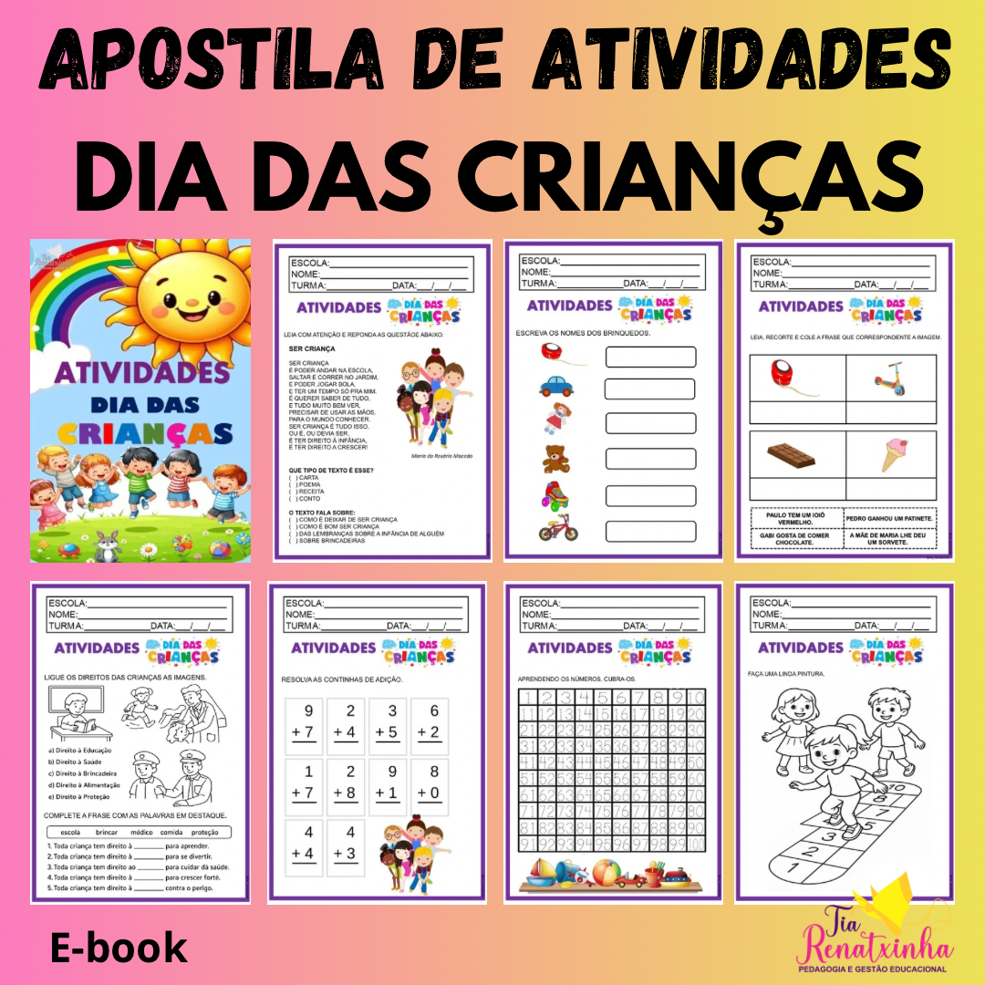 Apostila de Atividades Dia das Crianças
