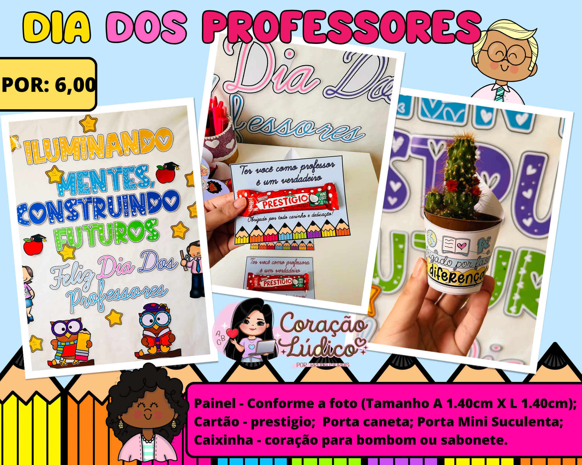 Imagem de capa para o Ebook 🦉Dia Dos Professores 