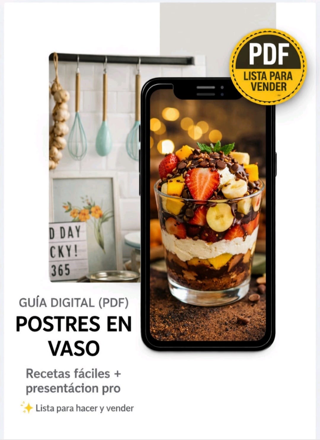 Postres en Vaso - Recetas fáciles para vender - Monica Viviana Sil...