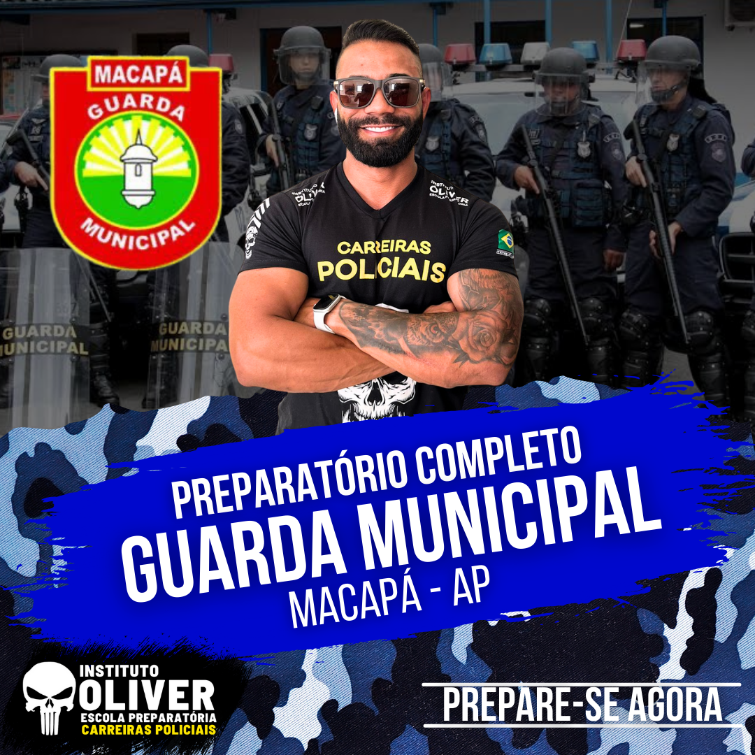 Imagem de capa para o Curso online 👮‍♂️ Preparatório Completo GUARDA MUNICIPAL de MACAPÁ - AP👮‍♂️ GCM - Instituto Óliver