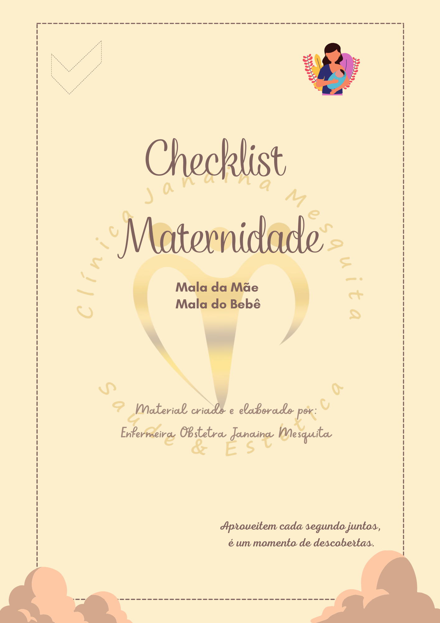 CHECKLIST MATERNIDADE - SUA MALA COMPLETA DE FORMA SIMPLES E RÁPIDA...