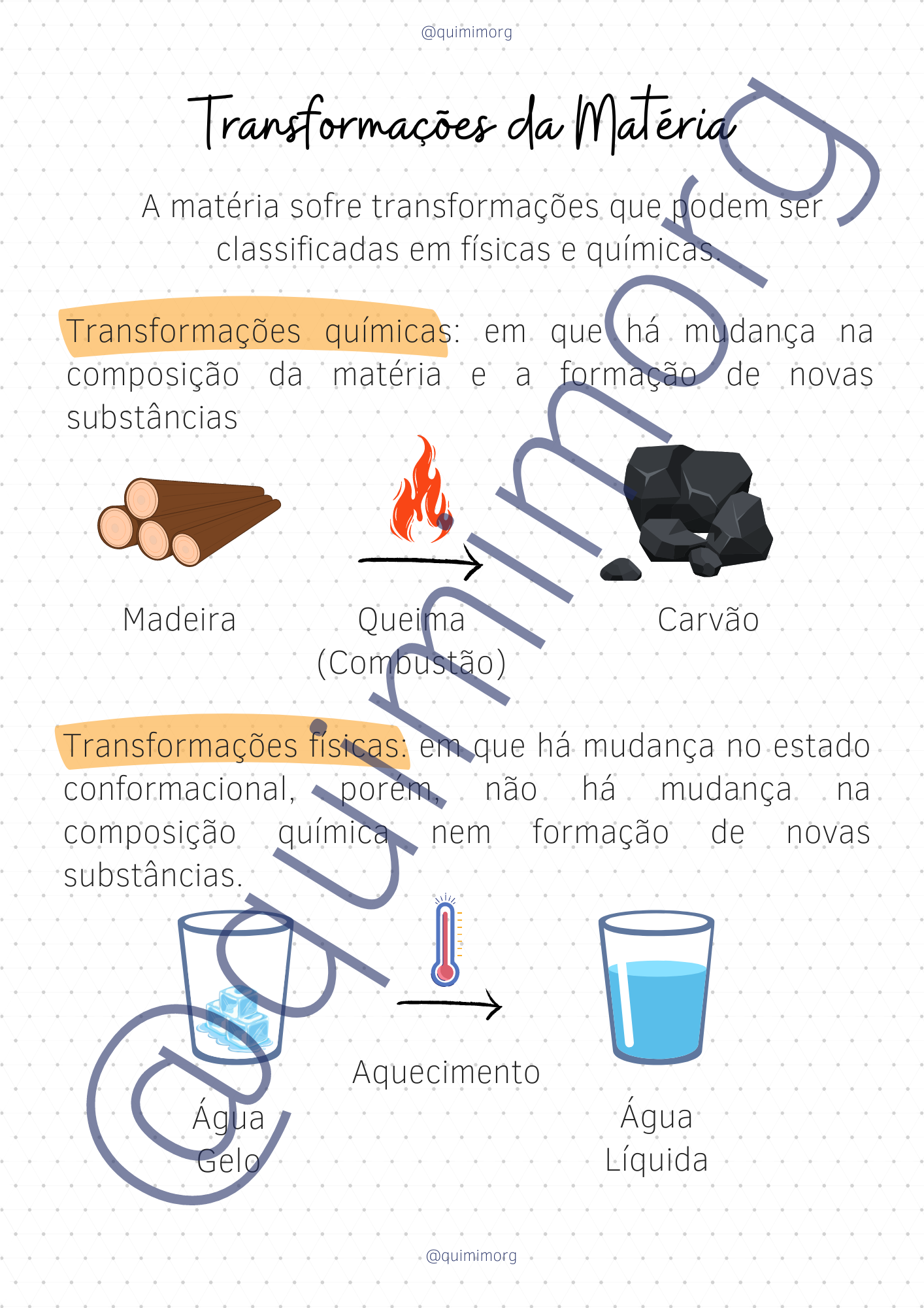 Resumo: Transformações da Matéria - Morgana Sofia Zilse | Hotmart