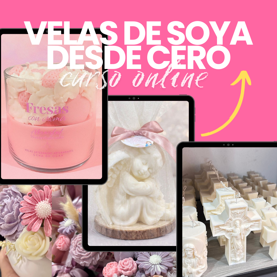 VELAS DE SOYA DESDE CERO - AlexandraL Handmadecandles | Hotmart