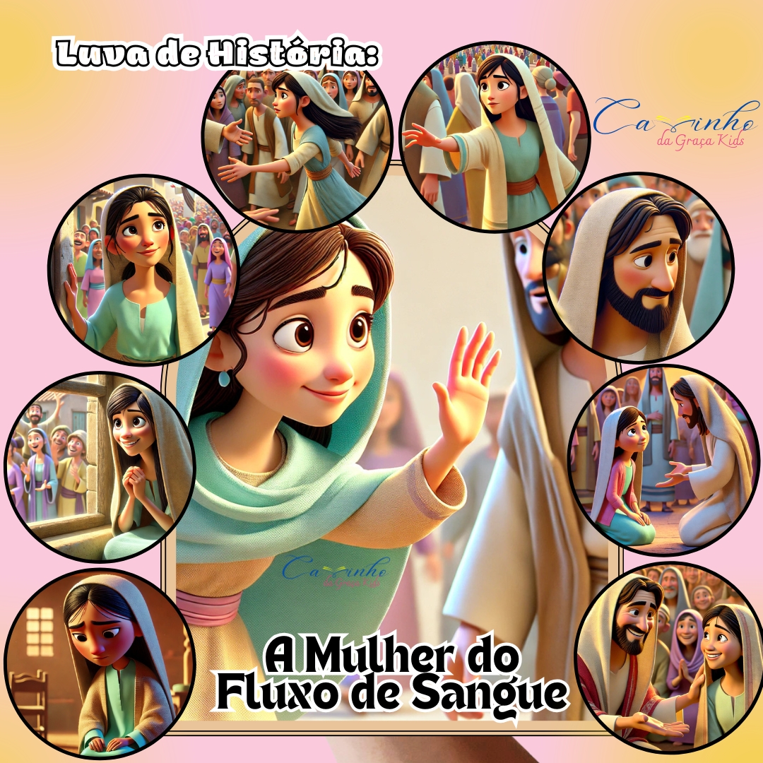 Luva de História - Mulher do Fluxo de Sangue - Tatiane Fietz da Sil...