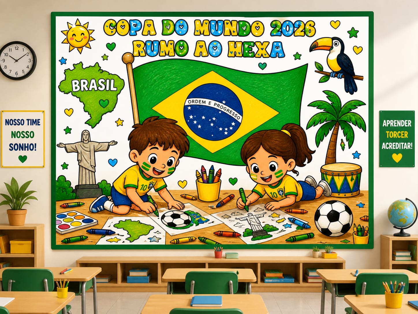 ⚽🇧🇷 MURAL COPA DO BRASIL 🇧🇷⚽ - ESPAÇO VENDAS DE MATERIAIS DIGI...