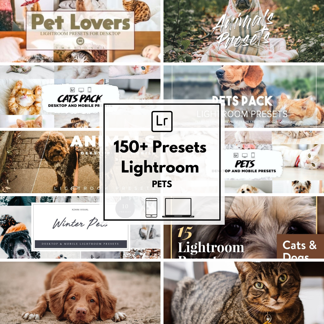 150 Presets Pets Lightroom - Diego Ceretta | Hotmart