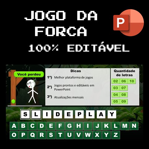 Jogo da forca em PowerPoint