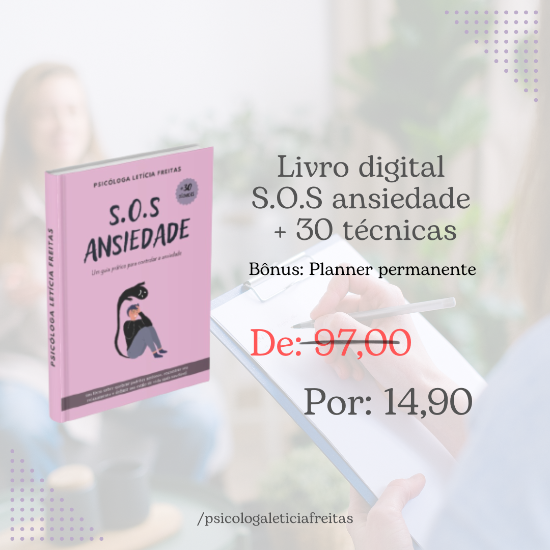 Livro digital S.O.S Ansiedade - Um guia prático para controle dos s...