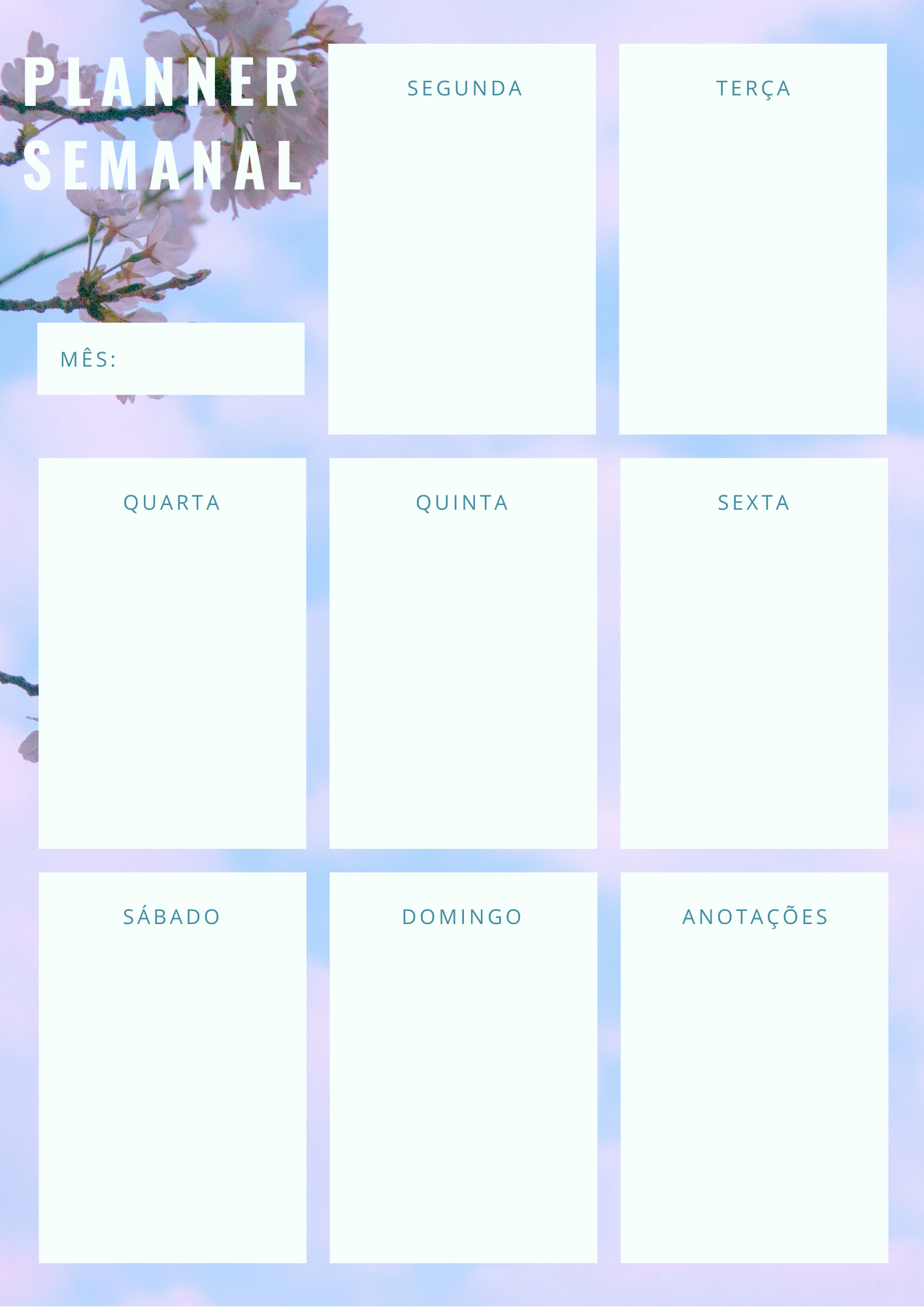 Planner semanal - organização prática e eficaz