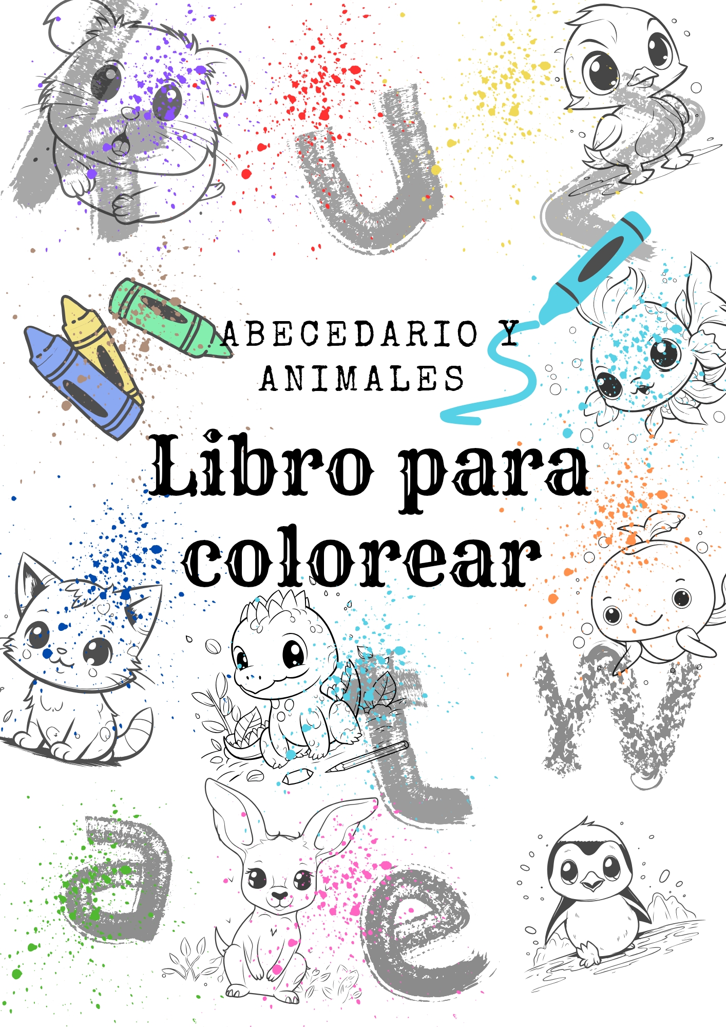 Libro para colorear abecedario y animales - Yoanni Torres | Hotmart