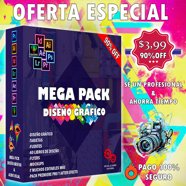 Imagen de portada para Curso online Pack Diseño Gráfico 90% de Descuento