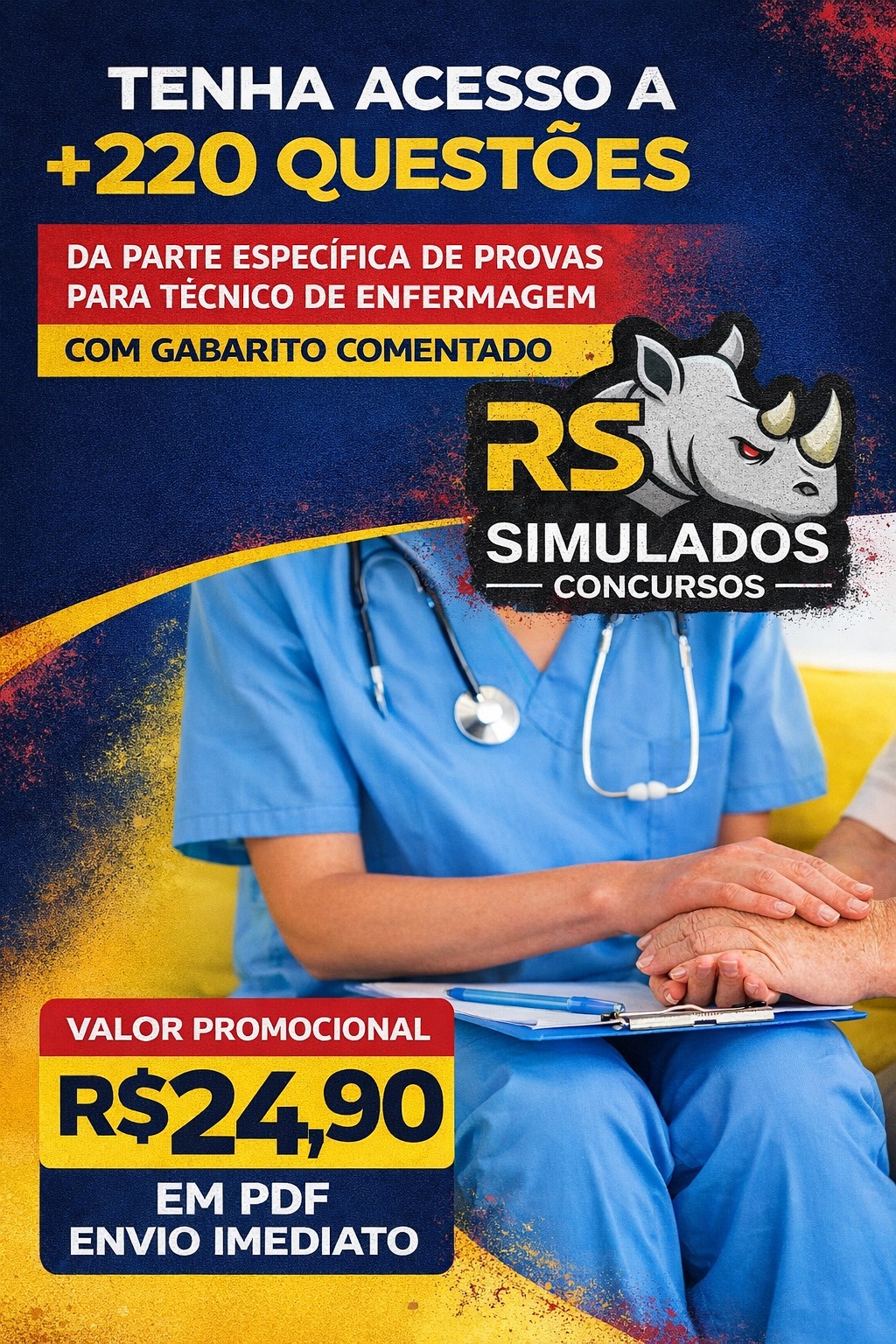 TÉCNICO DE ENFERMAGEM! 🚨 - RS Simulados e Concursos | Hotmart