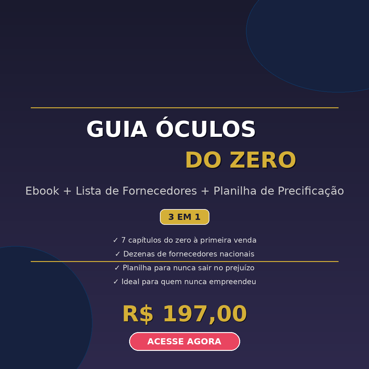 Capa do Guia Óculos do Zero