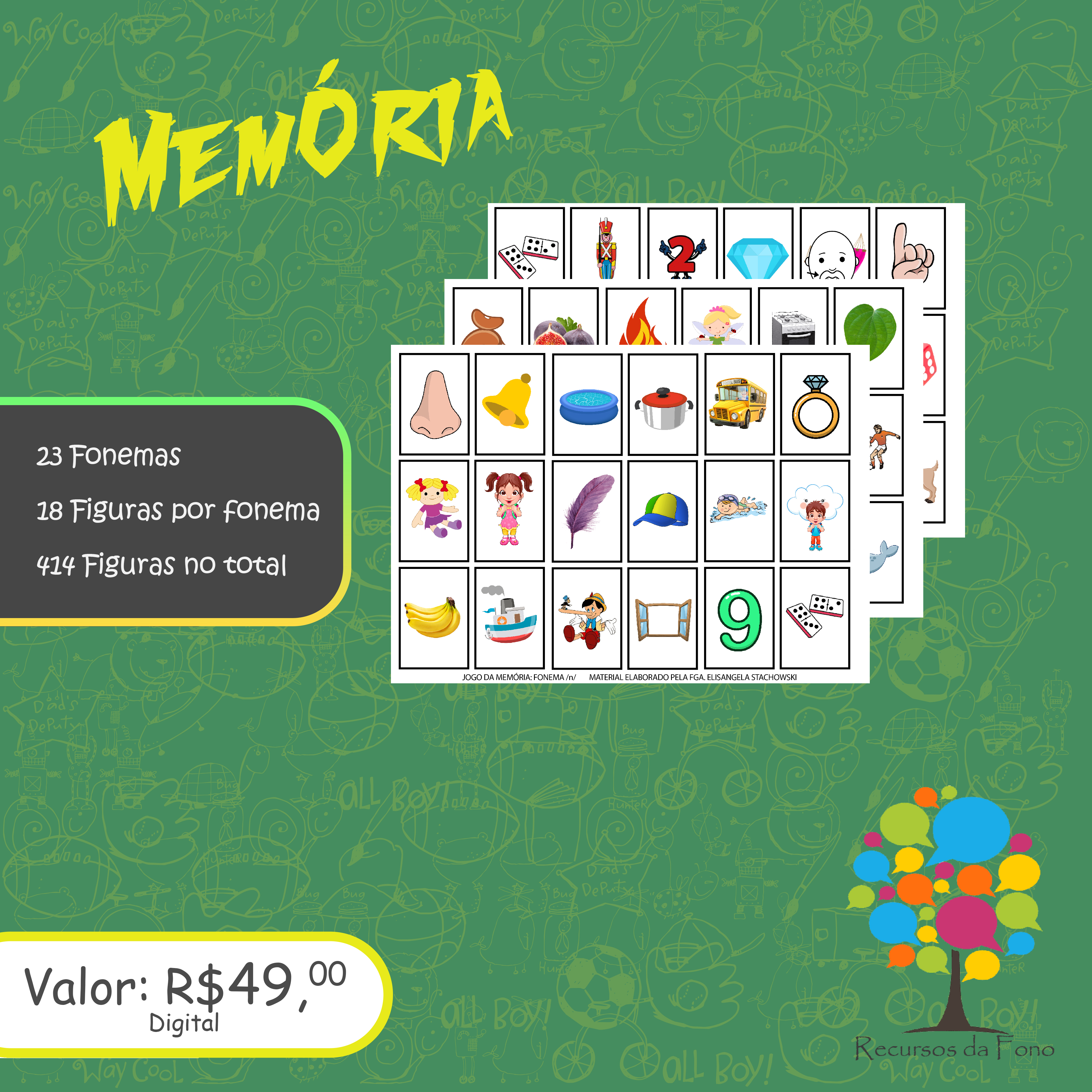 Kit jogo da Memória