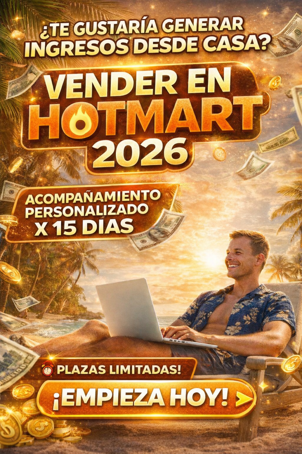COMO INICIAR A VENDER EN HOTMART 2026. ACOMPAÑAMIENTO PERSONALIZADO DE 15 DIAS