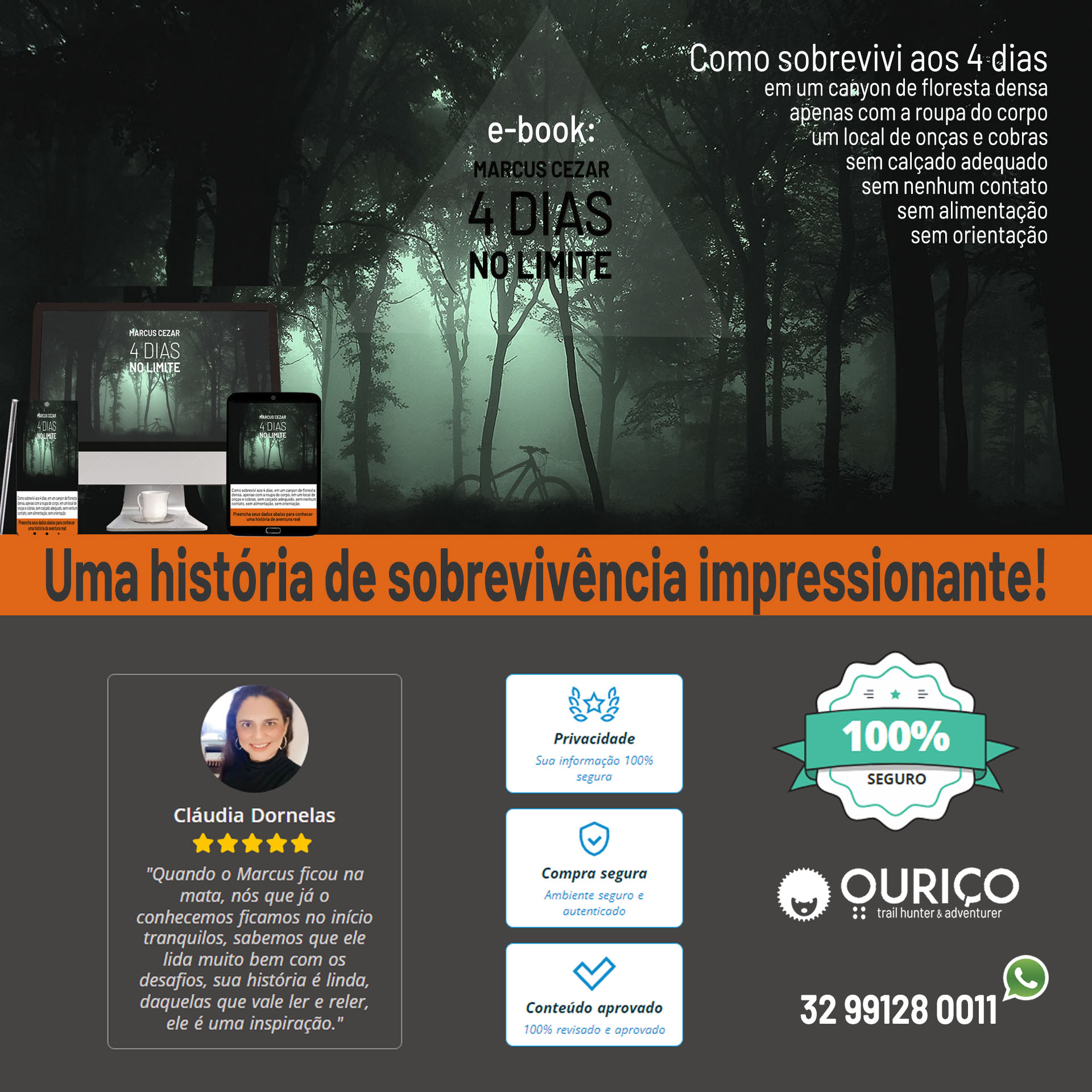 Imagem de capa para o Ebook Marcus Cezar - 4 dias no limite