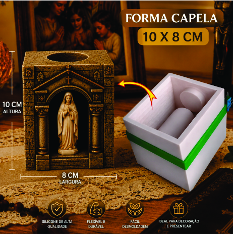 Molde de Silicone Gruta Capela