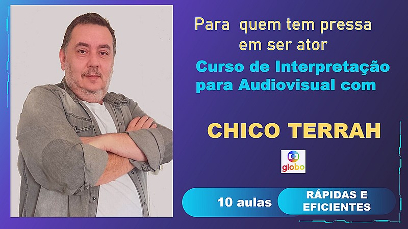 Curso pra quem tem pressa em saber atuar na frente das câmeras!