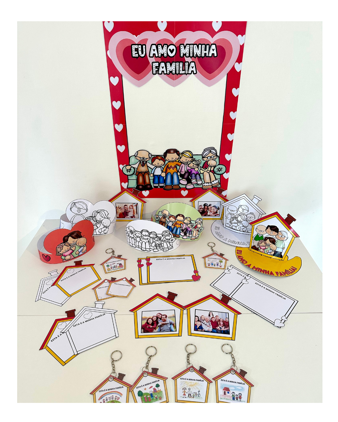 Kit Lembrancinhas e moldura para foto tema Dia da Família. - vanix ...