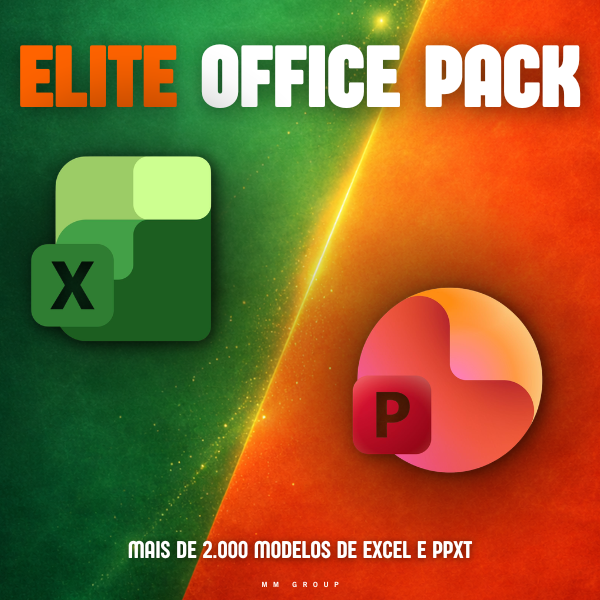 Elite Office Pack - Mais de 2k De Modelos editáveis de Excel e PPT...