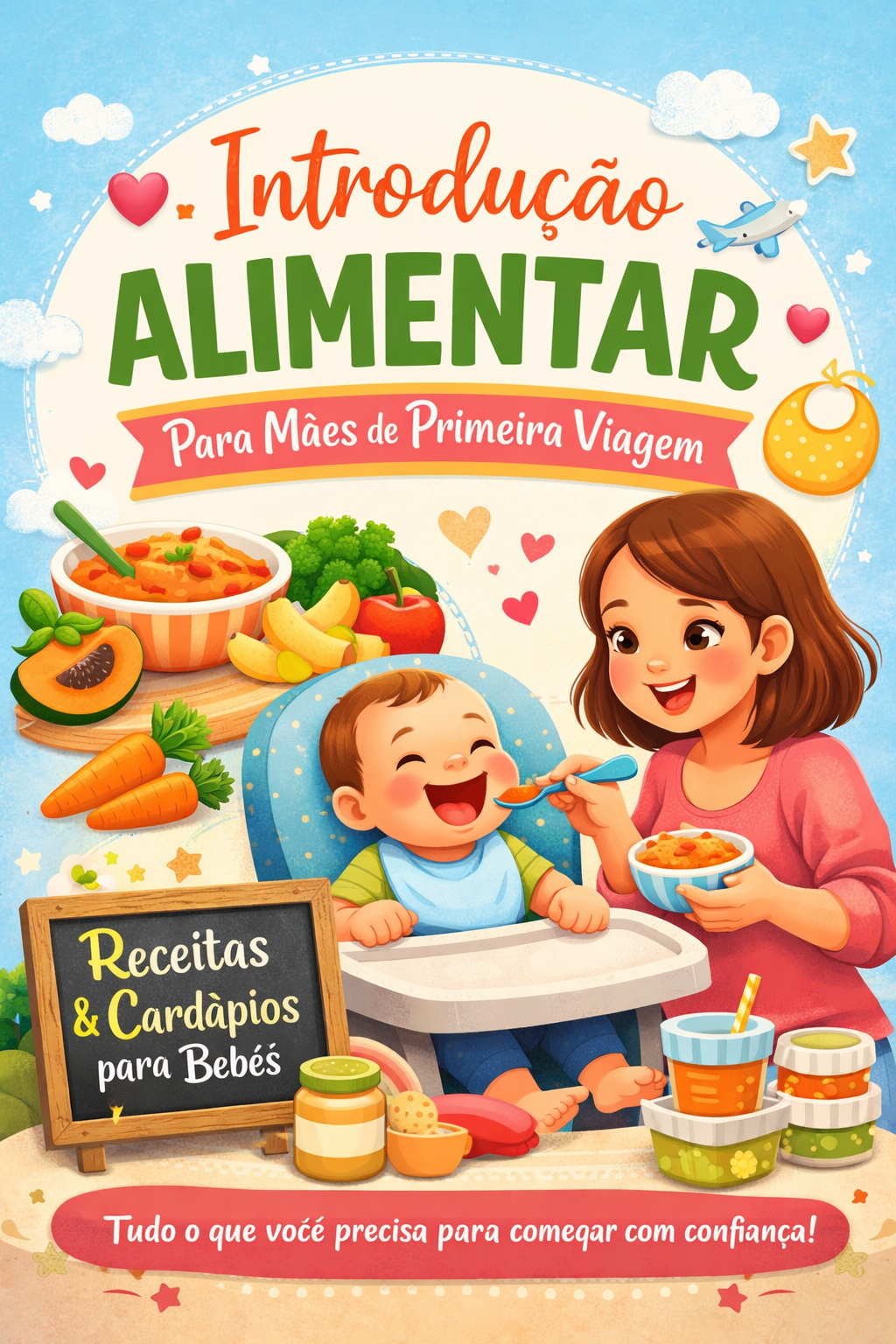 Introdução Alimentar para bebes Um Guia Prático para Mães de Primeira Viagem