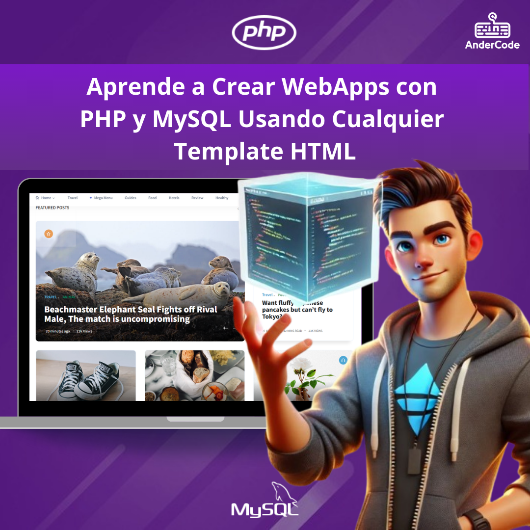 Aprende a Crear WebApps con PHP y MySQL Usando cualquier Template ...