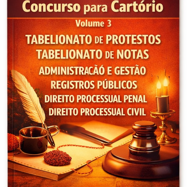 Concurso de Cartório V 3 Protestos Notas Proc Civil Proc Penal