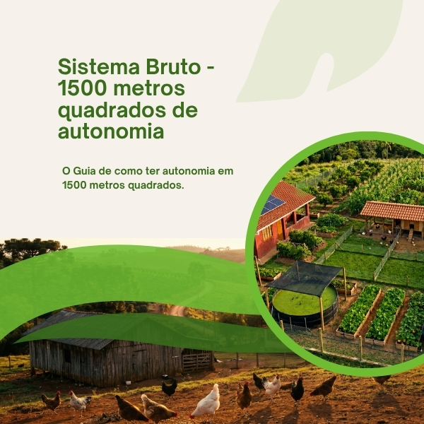 Sistema Bruto - 1500 metros quadrados de Autonomia