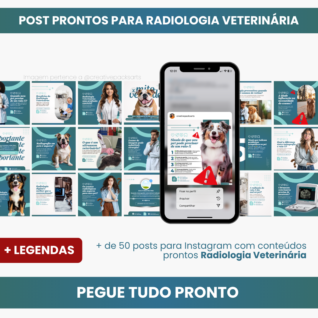Imagem de capa para o Curso online PACK PARA RADIOLOGIA VETERINÁRIA