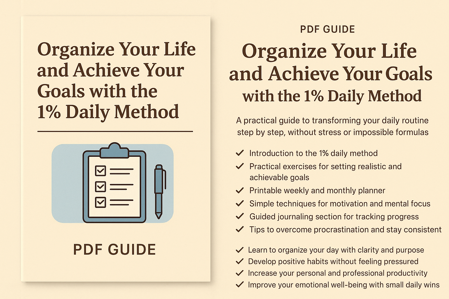 Organize Your Life and Achieve Your Goals with the 1% Daily Method ...