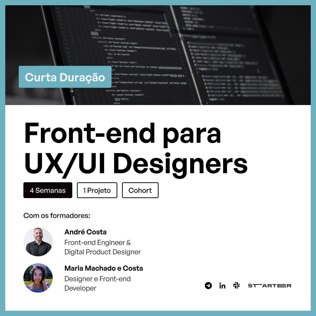 Frontend para UX/UI Designers | Curta Duração | TheStarter - THESTA...