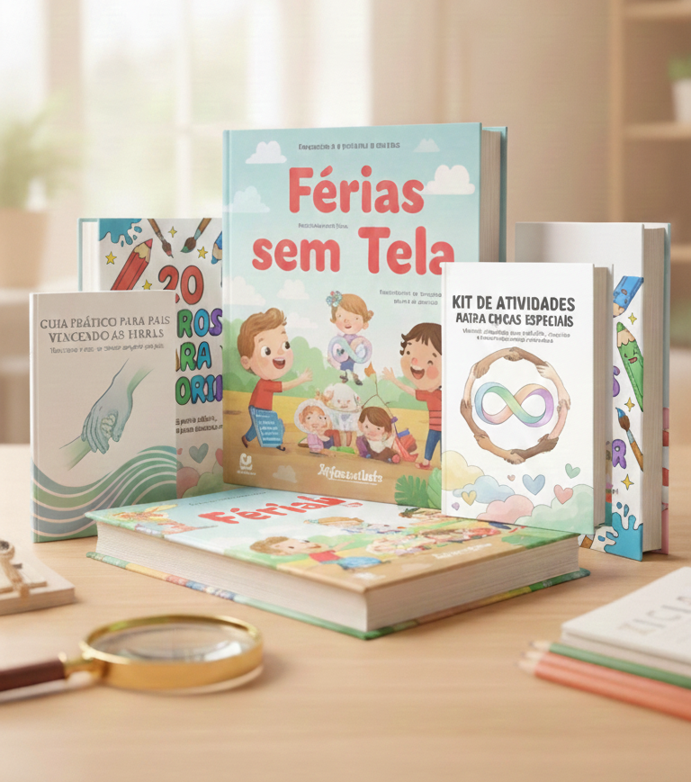 Férias sem Tela – Kit com 1000 Atividades Infantis + 4 Bônus Excl...