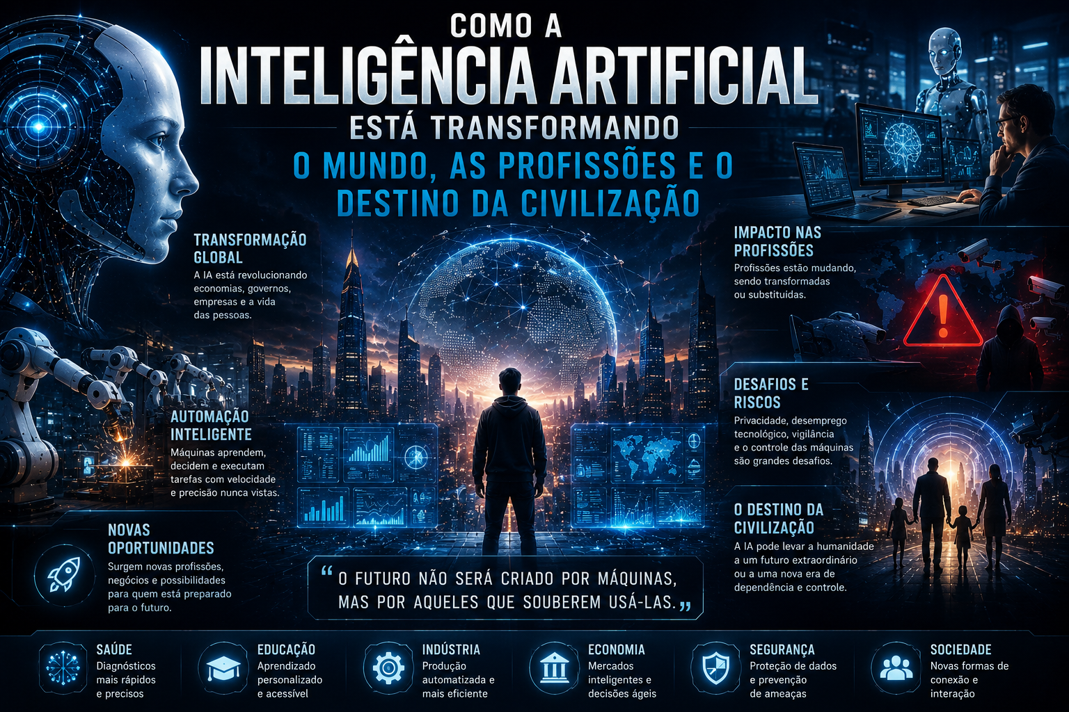 Como a inteligência artificial está transformando o mundo, as pr...