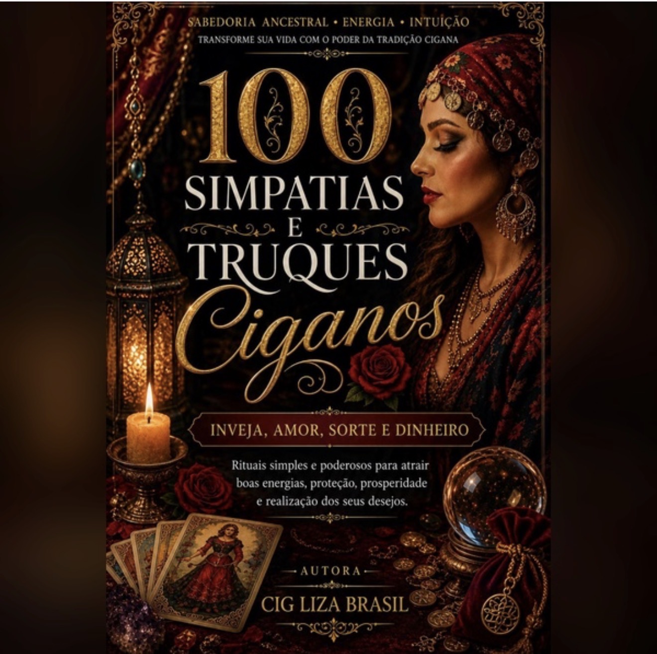 Capa do livro 100 Simpatias e Truques Ciganos