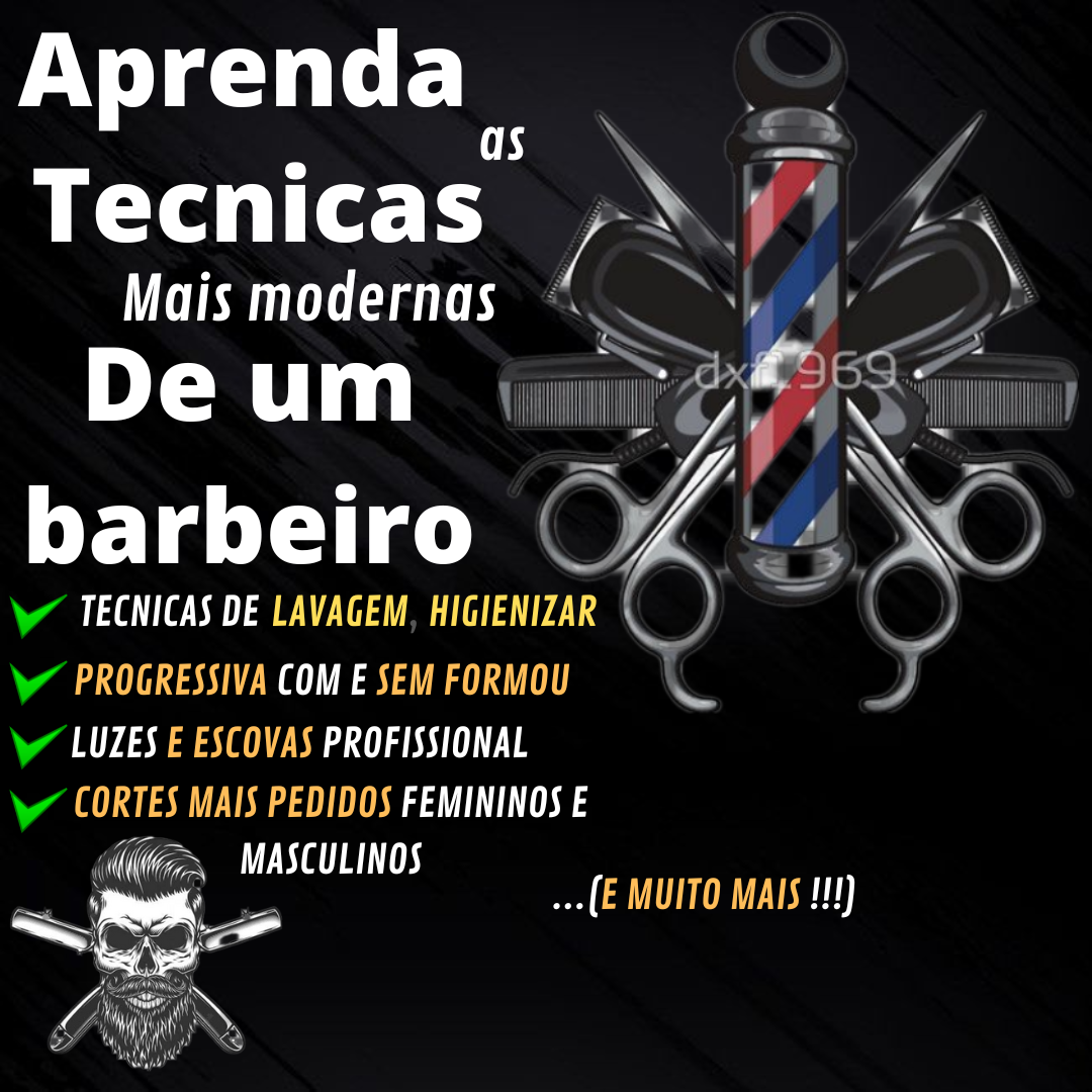 CURSO DE BARBEARIA E CORTES DE CABELO