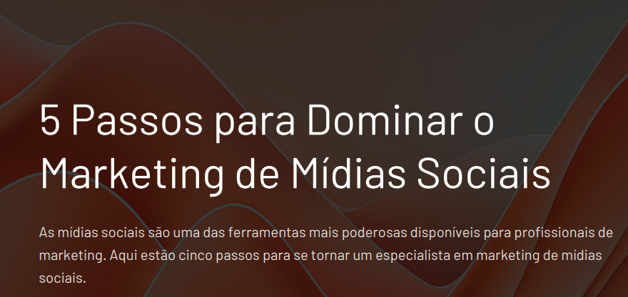 5 Passos para Dominar o Marketing de Mídias Sociais - Jose fernande...