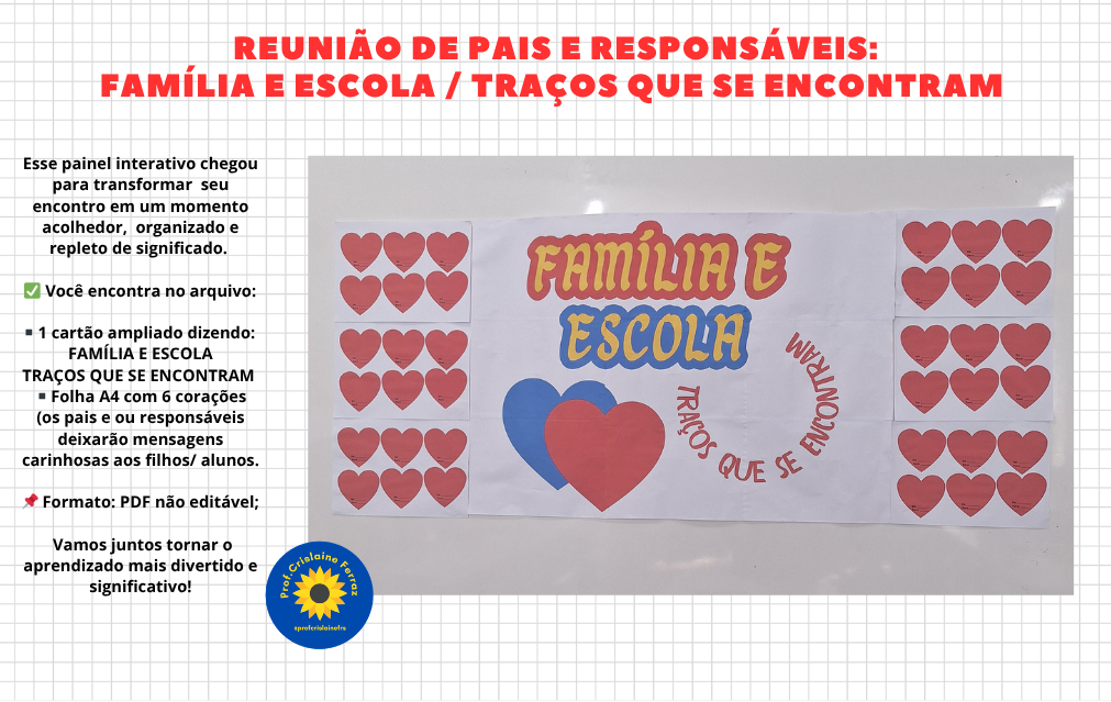 Reunião de pais e responsáveis: Família e escola / traços que se en...