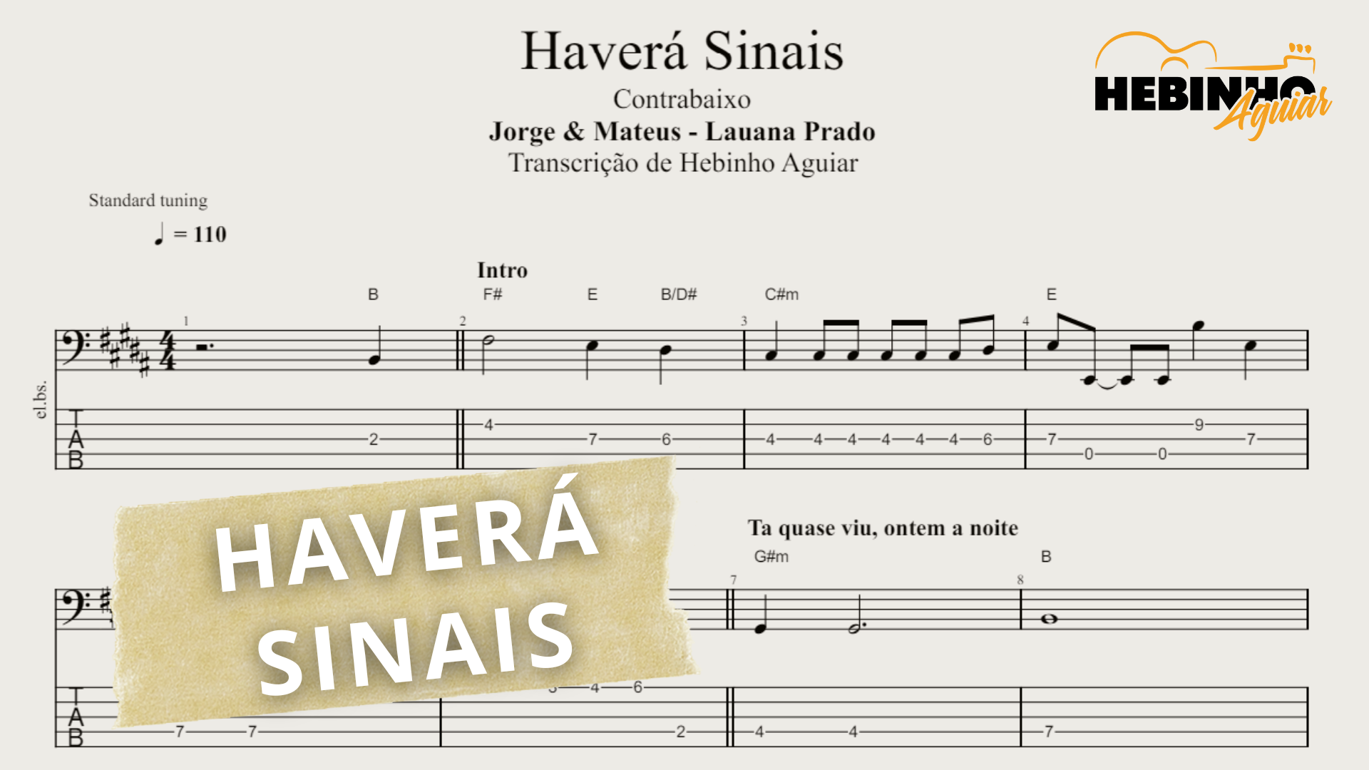 Haverá Sinais - Jorge & Mateus, Launa Prado: Transcrição Detalh...