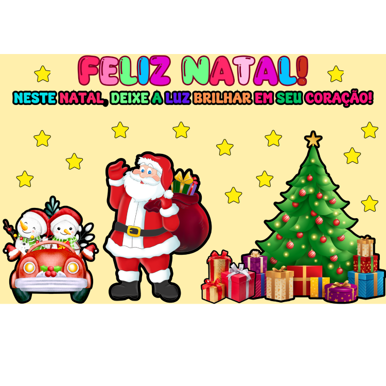 Painel Natal grande de parede para imprimir em pdf - ABC Pedagógico...