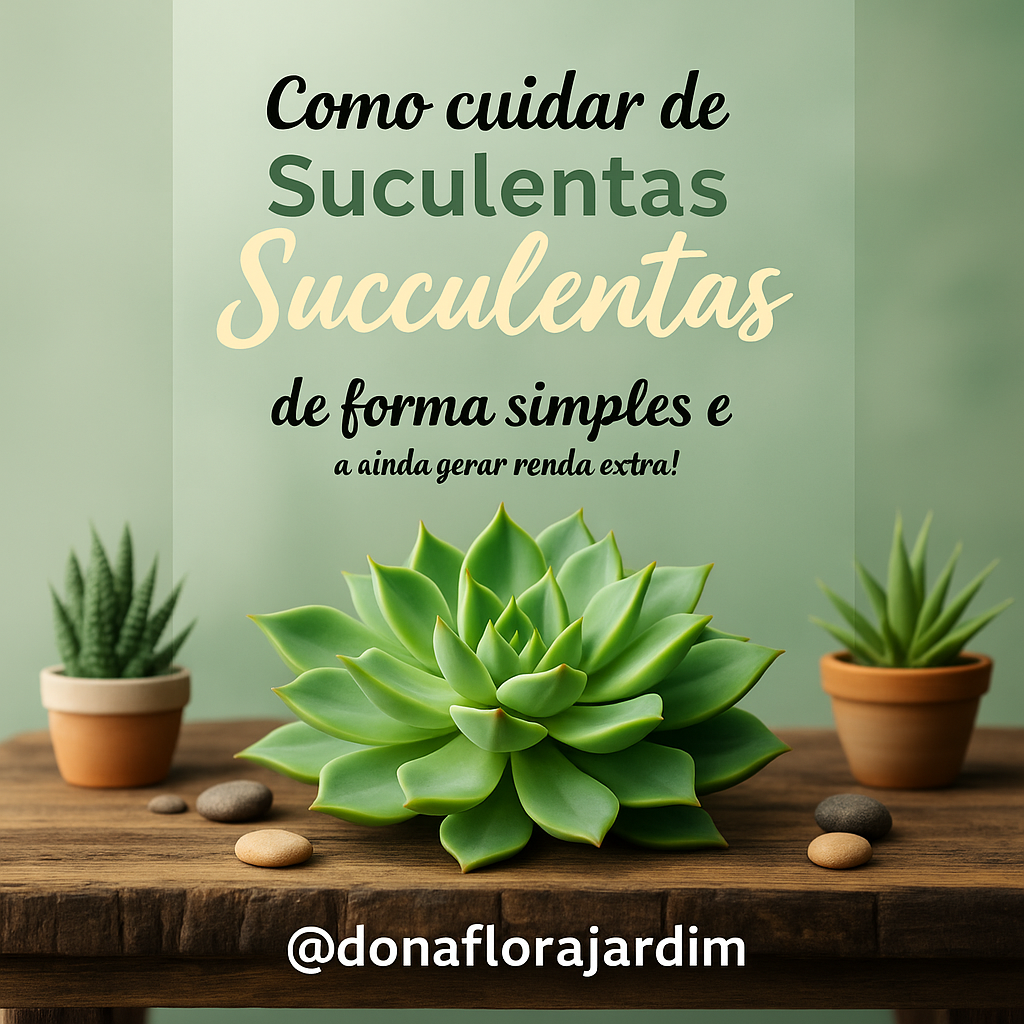 Como cuidar de suculentas de forma simples e ainda gerar renda extr...