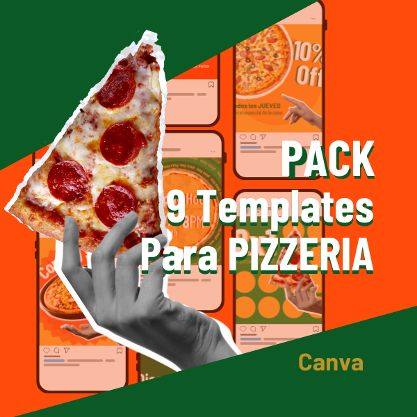 Template de Canva para pizzeria