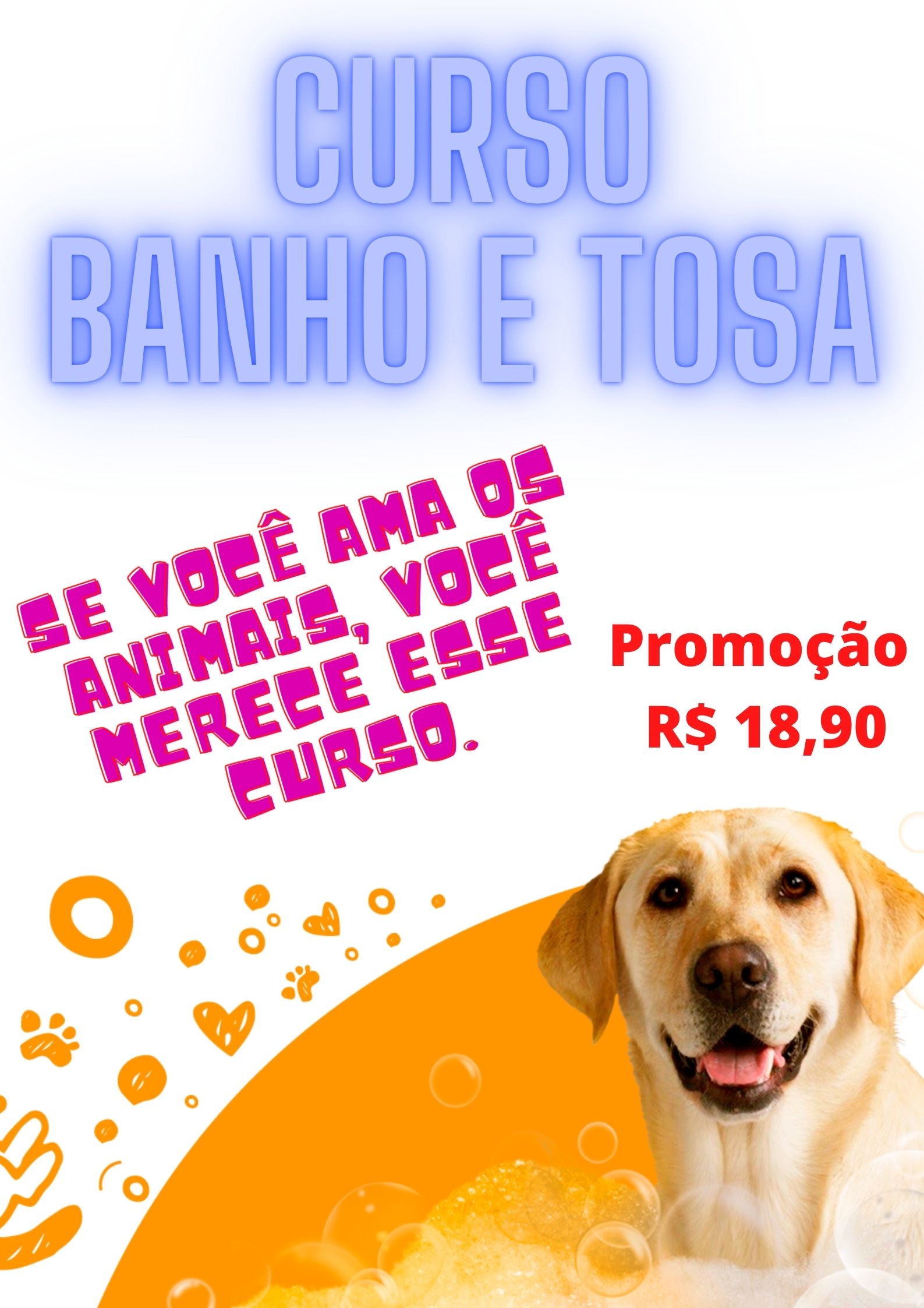 Curso de banho e tosa