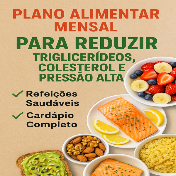 🌿 Plano Alimentar Completo para Reduzir Triglicerídeos, Colesterol...