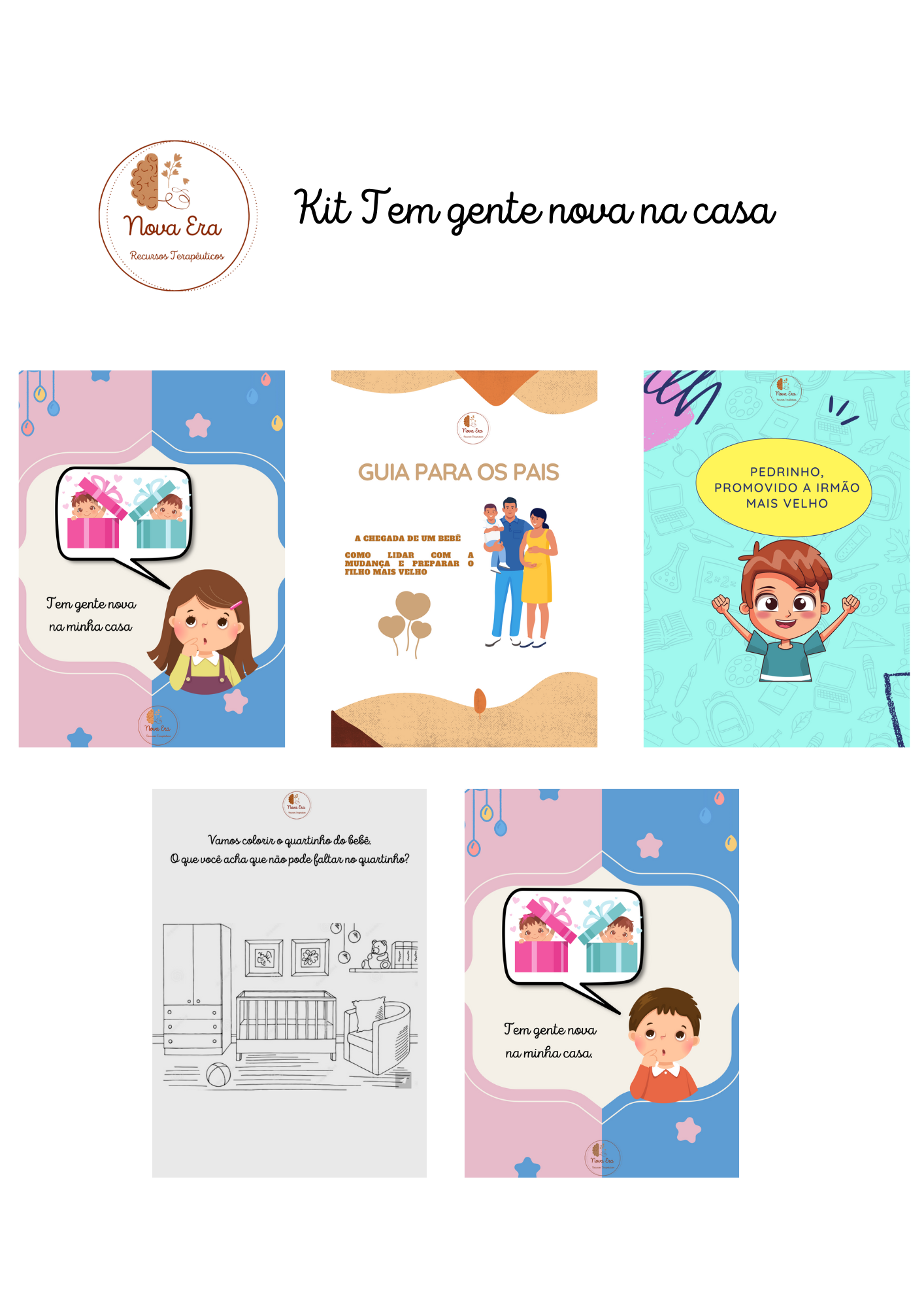 Kit Tem Gente Nova na Minha Casa (Irmão mais novo)
