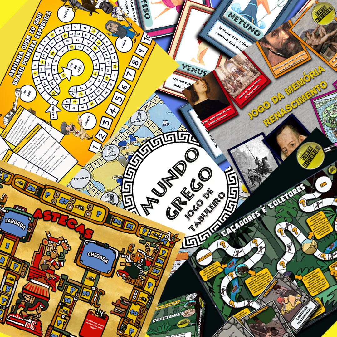 Combo de Jogos do Canal Curta História (6 jogos em pdf para imprimi...
