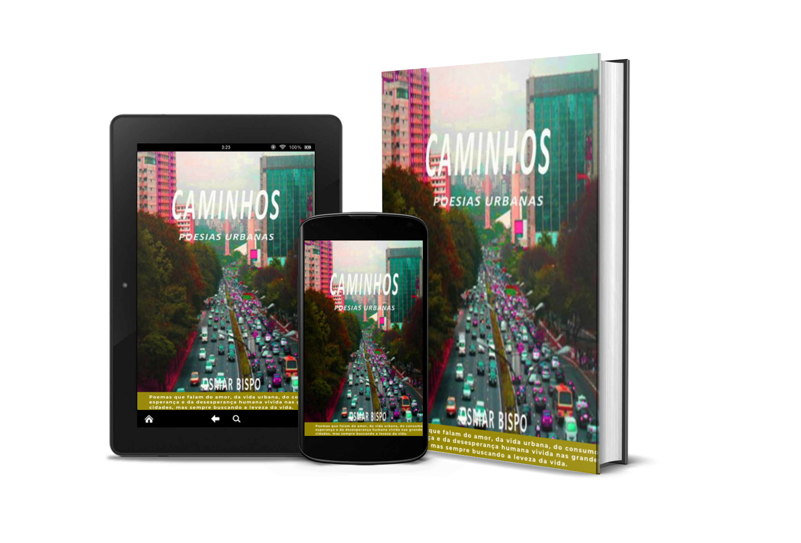 Imagem de capa para o Ebook Caminhos Poesias Urbanas