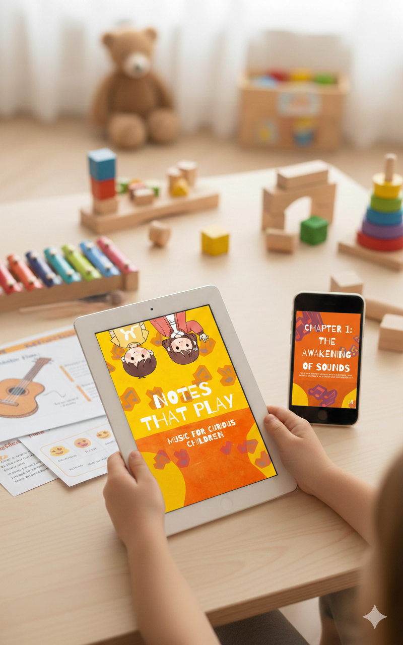 Playing Note Notes that play: music for curious children